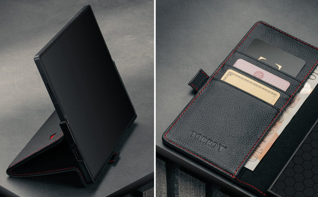 Galaxy Z Fold7 Leather Case Feature Focus