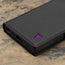 Black with Purple Detail Leather Wallet Case for Samsung Galaxy S24 Ultra