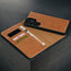 Card lots and cover of the Dark Brown Nubuck Leather Detachable Case for Galaxy S25 Ultra