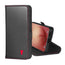 Black with Red Detail Leather Stand Case for Galaxy S26
