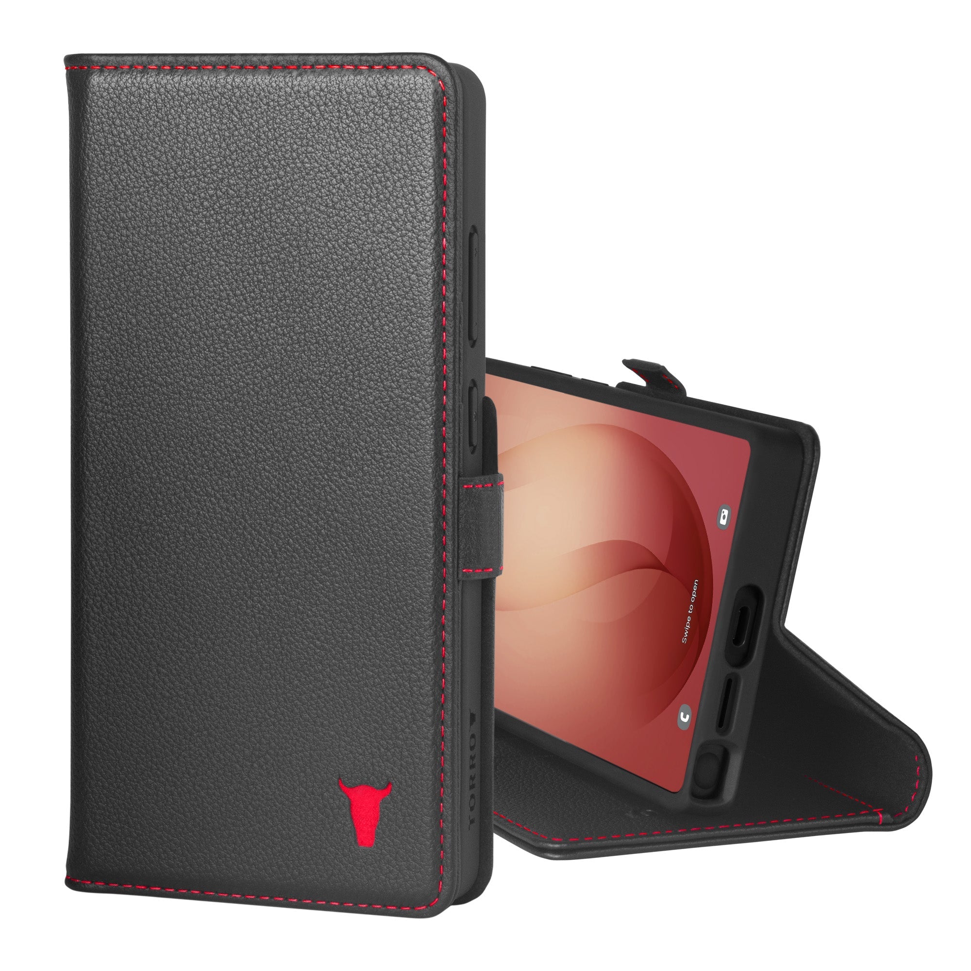 Samsung Galaxy S26 Ultra Leather Wallet Case (with Stand Function