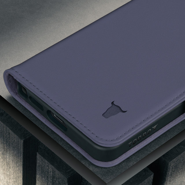 Violet Leather Stand Case for Galaxy S26 Ultra