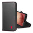 Black with Red Detail Leather Stand Case for Galaxy S26+