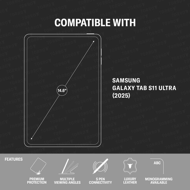 Compatibility and features of the Leather Case for Galaxy Tab S11 Ultra