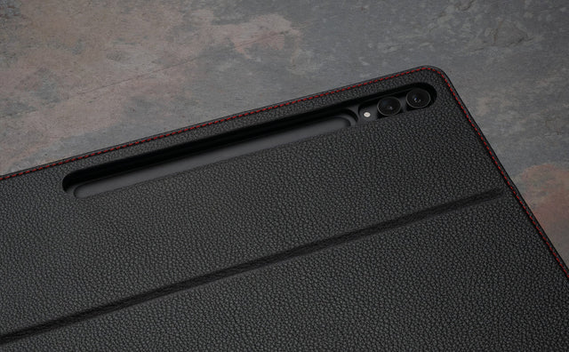 Samsung Galaxy Tab S9 Ultra Leather Case Feature Focus