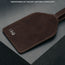 Back of the Dark Brown Leather Golf Tee Holder