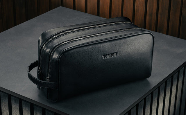 dorco travel toiletry bag Leather Wash Bag – TORRO USA