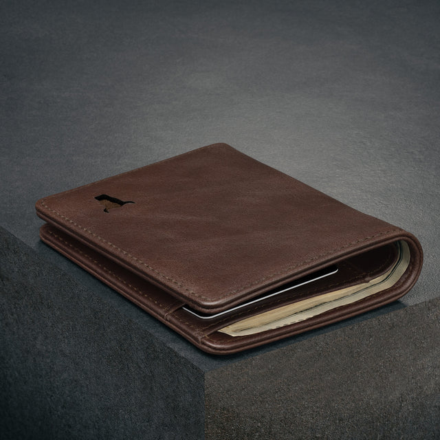 Dark Brown Bifold Leather Wallet
