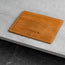 Front of the Tan Leather Credit Card Holder with 3 card slots