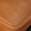 Close up of the premium Tan Leather Crossbody Shoulder Satchel Bag