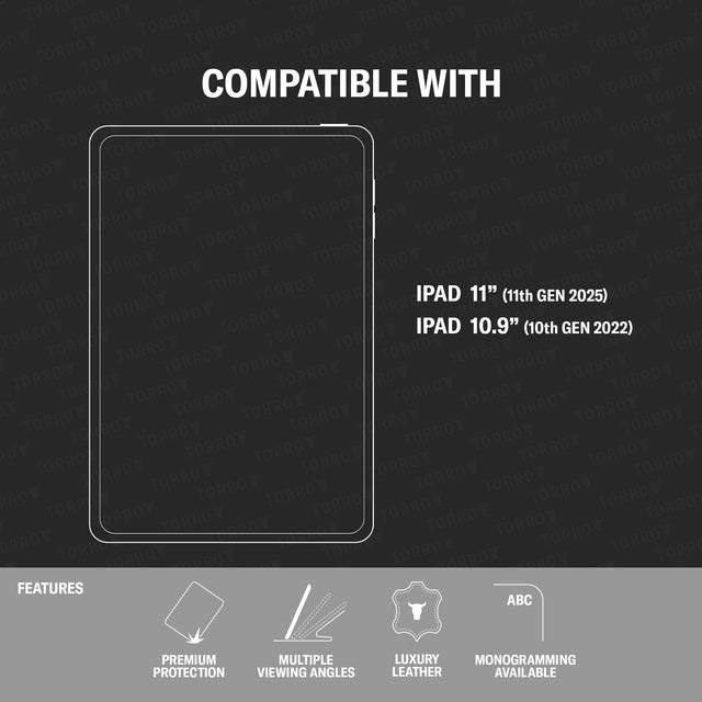 Model Compatibility and features of the Leather Case for iPad 10th Generation