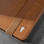 Close up of the Tan Leather Case for Apple iPad (10th Generation)