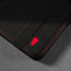 Close up of the Black Leather (with Red Stitching) Case for iPad mini 6 (2021)