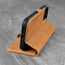 Integrated stand function of the Tan Leather Phone Case for iPhone 13 Pro