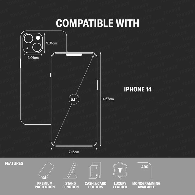 Model compatibility and features of the iPhone 14 Folio Case (with stand function)