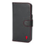 Black (with Red Stitching) Leather Wallet Case for iPhone 14 Pro Max