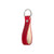 Leather Keychain - Red