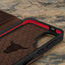 GEO-AS-3 technology in the Dark Brown Leather Wallet Case for Samsung Galaxy S24
