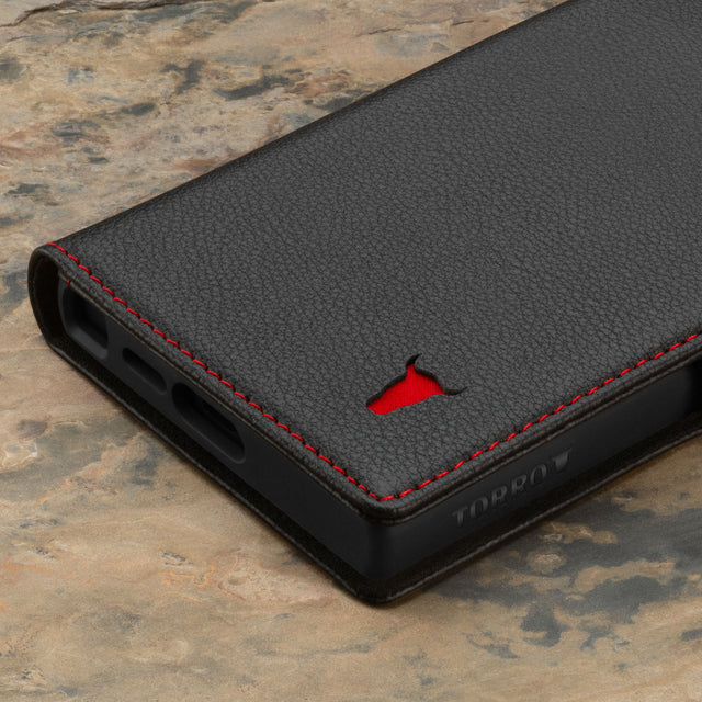 TORRO Galaxy S24 Ultra Case Leather Wallet Case (with Stand Function) - Black TORRO Galaxy S24 Ultra Case Leather Wallet Case (with Stand Function) - Black