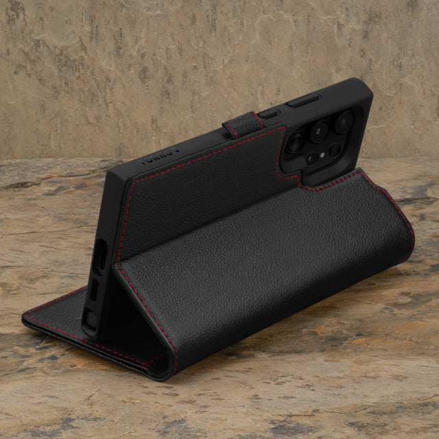 TORRO Galaxy S24 Ultra Case Leather Wallet Case (with Stand Function) - Black TORRO Galaxy S24 Ultra Case Leather Wallet Case (with Stand Function) - Black