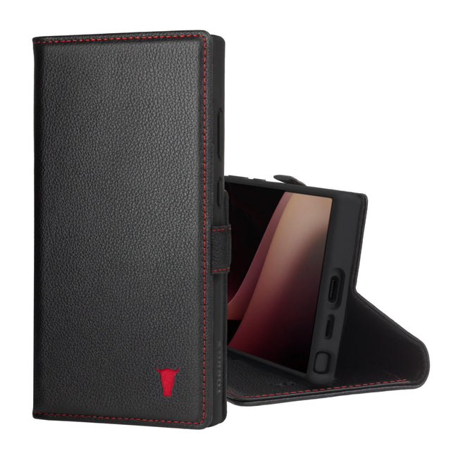 TORRO Galaxy S24 Ultra Case Leather Wallet Case (with Stand Function) - Black TORRO Galaxy S24 Ultra Case Leather Wallet Case (with Stand Function) - Black