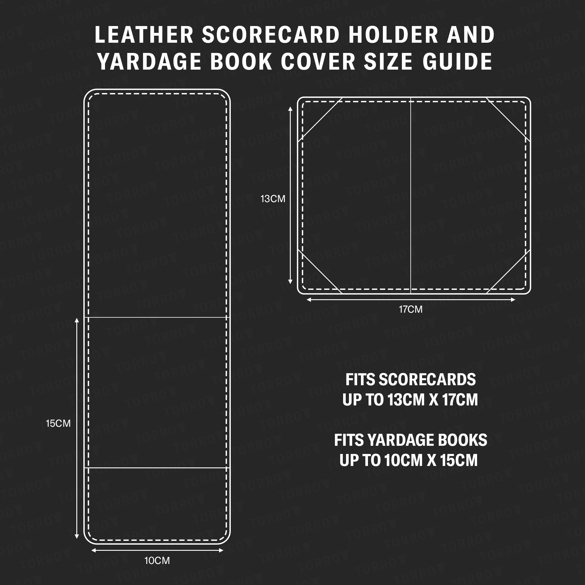 Leather Golf Scorecard Holder & Yardage Book Cover TORRO USA